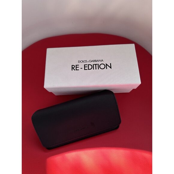 Dolce & Gabbana Oval Sunglasses Red Re-Edition - Picture 3 of 8